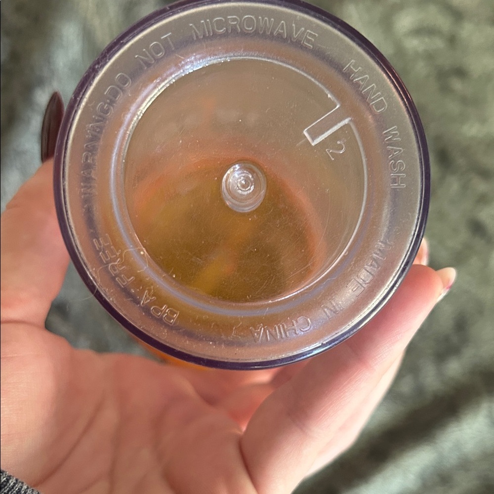 Wildflower Eat Local Tumbler with Orange Lid and Straw - Picture 6 of 6